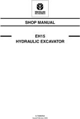 New Holland EH15 Mini Excavator Service Manual