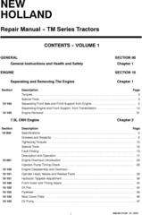 New Holland TM120, TM130, TM140, TM155, TM175, TM190 Tractor Service Manual