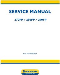 New Holland 270FP, 280FP, 290FP Forage Equipment Headers Service Manual