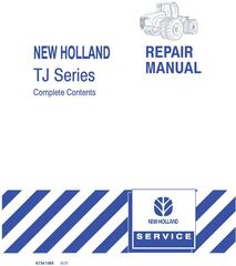 New Holland TJ275, TJ325, TJ375, TJ425, TJ450, TJ500 Tractors Complete Service Manual