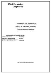 TM13344X19 - John Deere 130G Excavator Diagnostic, Operation and Test Service Manual