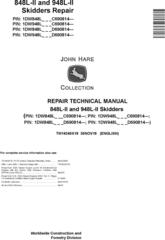 John Deere 848L-II and 948L-II Skidders Repair Technical Manual (TM14340X19)