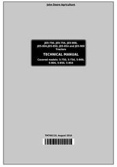 TM700119 - John Deere Tractors 5-750,5-754, 5-800,5-804, 5-850,5-854,5-900 (China) Technical Service Manual