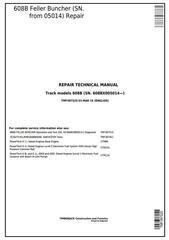 TMF387520 - John Deere Timberjack / 608B (SN.05014-) Tracked Feller Buncher Technical Service Manual